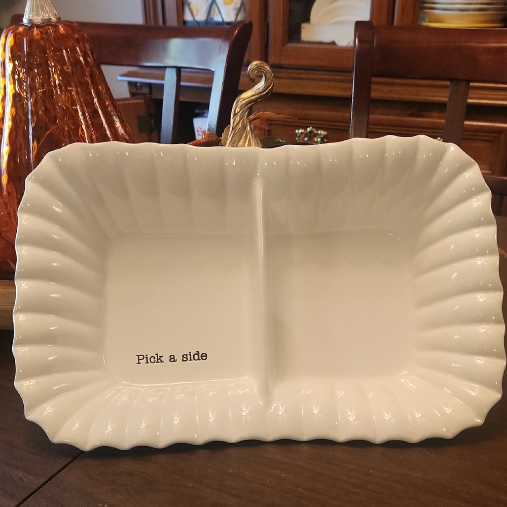Mud Pie Cream Divided Serving Platter